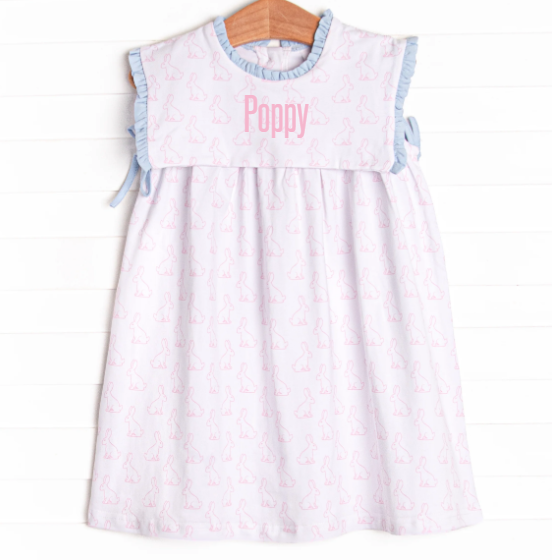 Bunny Blessings Dress, Pink
