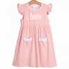 Everly Dress, Peach Stripe