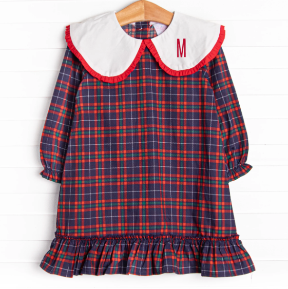 Traditional Tidings Dress, Blue