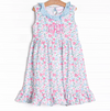 Blue Floral Dress, Blue