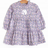 Purple Petals Tiered Dress, Purple