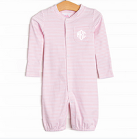 Striped Converter Gown, Pink