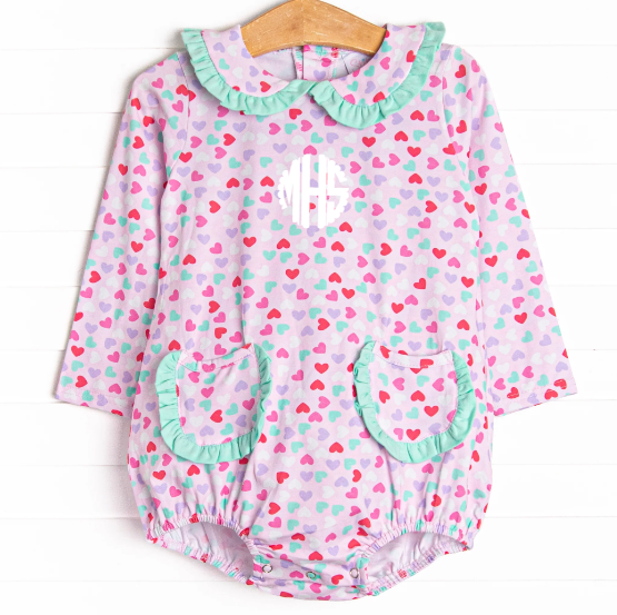 Heart Sprinkles Bubble, Mint