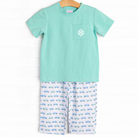 Truck Stop Pant Set, Green