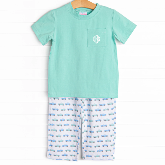 Truck Stop Pant Set, Green