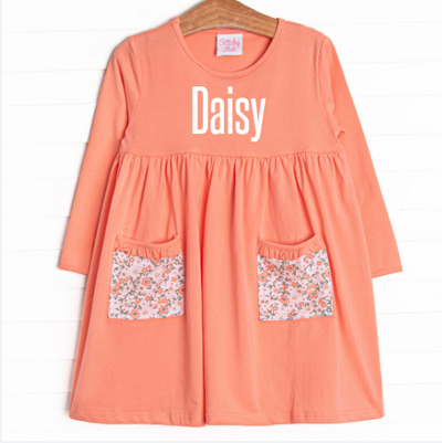 Desert Daisies Pocket Dress, Pink