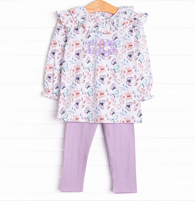 Whispering Wings Legging Set, Purple