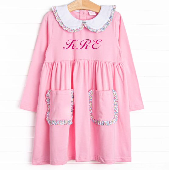 Finley Florals Pocket Dress, Pink
