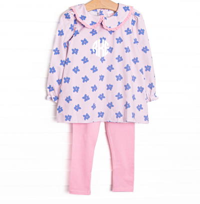 All Around Floral Legging Set, Pink