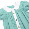 Let the Good Times Roll Embroidered Dress, Green