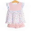 Jubilant Jumper Ruffle Short Set, Pink