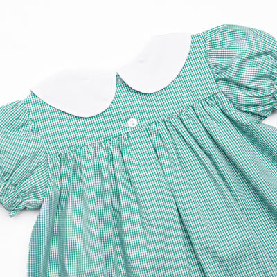 Let the Good Times Roll Embroidered Dress, Green