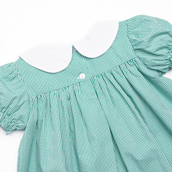 Let the Good Times Roll Embroidered Dress, Green