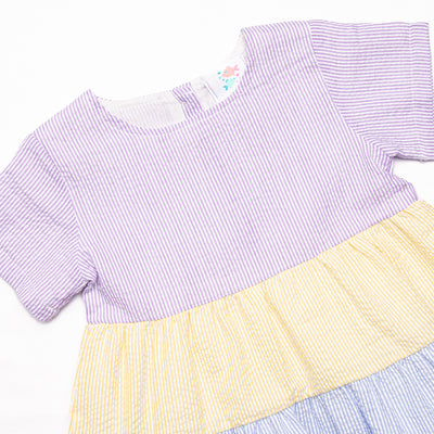 Serendipity Stripes Dress, Purple
