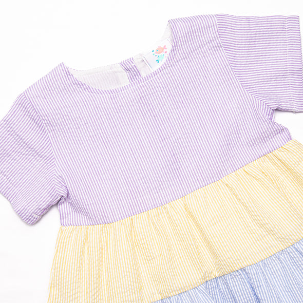 Serendipity Stripes Dress, Purple