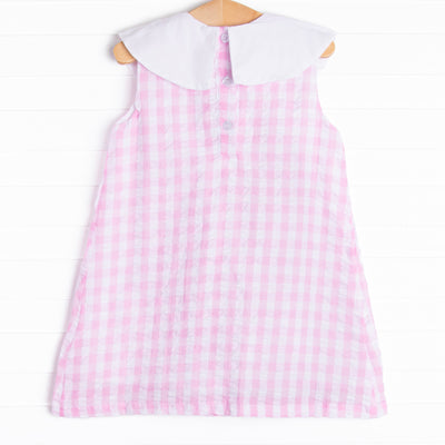 Palmer Picnic Embroidered Dress, Pink