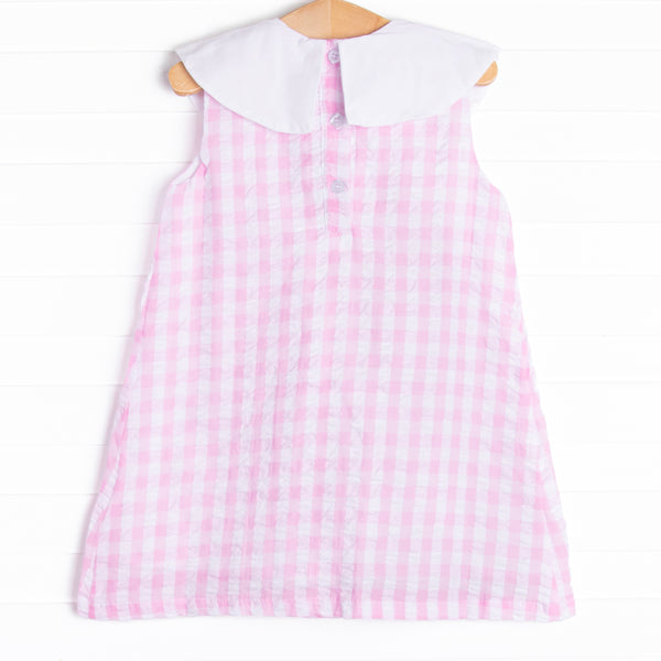 Palmer Picnic Embroidered Dress, Pink