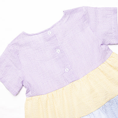 Serendipity Stripes Dress, Purple