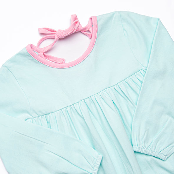 Girl's Best Friend Applique Dress, Mint