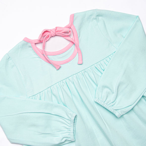 Girl's Best Friend Applique Dress, Mint