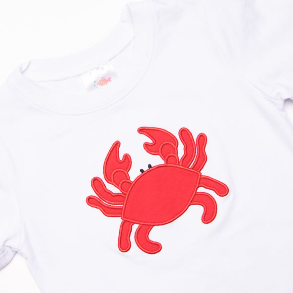 Cutest Crab Short Set Boy, Blue