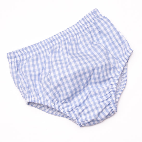 Catch and Release Applique Diaper Set, Blue