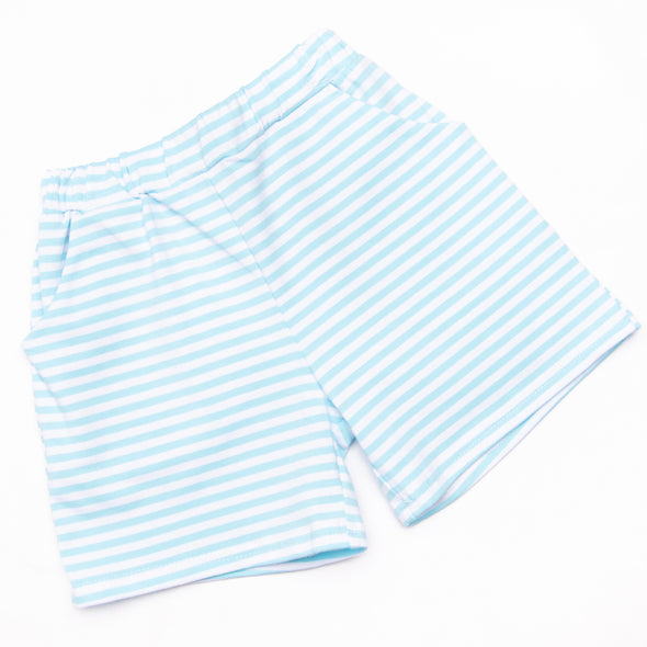 Cutest Crab Short Set Boy, Blue