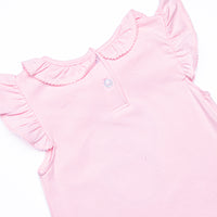 Daisy Chick Applique Short Set, Purple