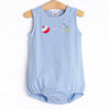 Rods and Reels Applique Bubble, Blue