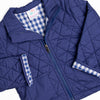 Quilted Coat, Navy