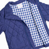 Quilted Coat, Navy