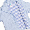 Quilted Coat, Blue