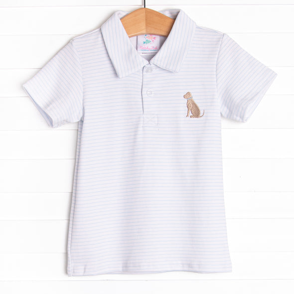 Jack Pima Applique Shirt, Blue