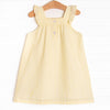 Fairway Fun Applique Dress, Yellow