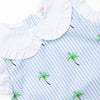 Palm Tree Paradise Dress, Blue