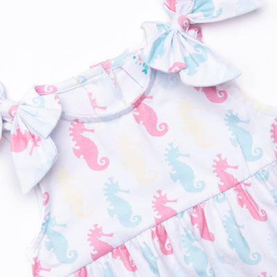 Seahorse Shuffle Dress, Blue