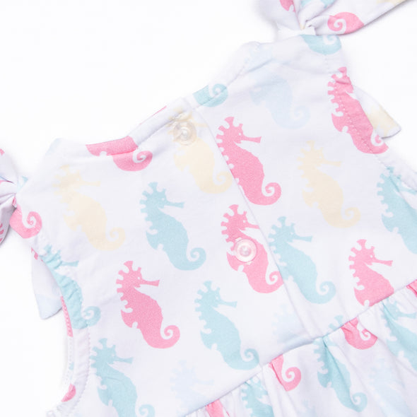 Seahorse Shuffle Dress, Blue