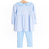 Party Pony Applique Legging Set, Blue