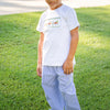 Cattail Cuties Smocked Pant Set, Navy Stripe