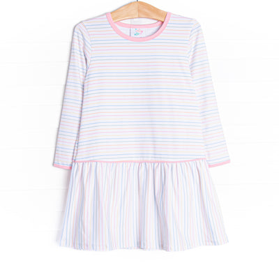 Sherbet Stripes Dress, Pink