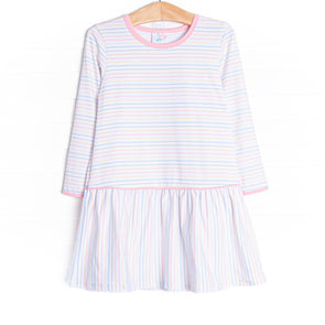 Sherbet Stripes Dress, Pink