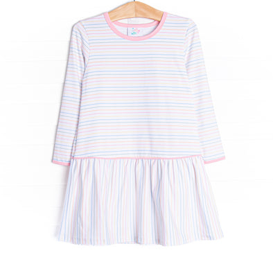 Sherbet Stripes Dress, Pink