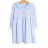 Party Pony Applique Dress, Blue