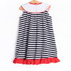 Star Spangled Shuffle Applique Dress, Navy