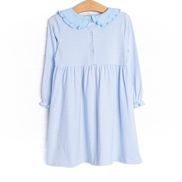Party Pony Applique Dress, Blue