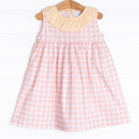 Shells By The Sea Dress, Pink