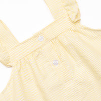 Fairway Fun Applique Dress, Yellow