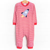 Rocketeer Ranger Applique Romper, Red Stripe