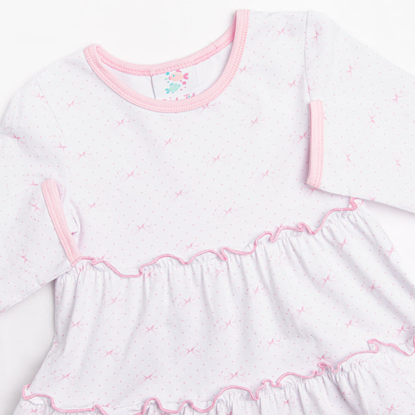 Bountiful Bows Twirl Dress, Pink