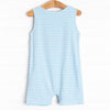 Cutest Crab Short Romper, Blue